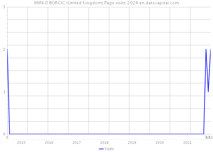 MIRKO BORCIC (United Kingdom) Page visits 2024 