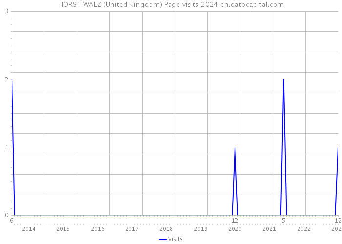 HORST WALZ (United Kingdom) Page visits 2024 