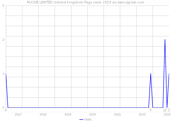 RUCHE LIMITED (United Kingdom) Page visits 2024 