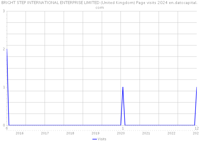 BRIGHT STEP INTERNATIONAL ENTERPRISE LIMITED (United Kingdom) Page visits 2024 