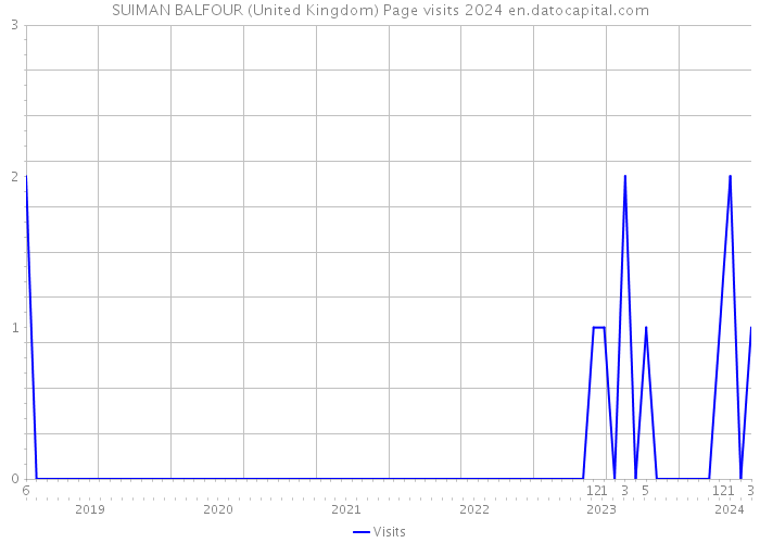 SUIMAN BALFOUR (United Kingdom) Page visits 2024 