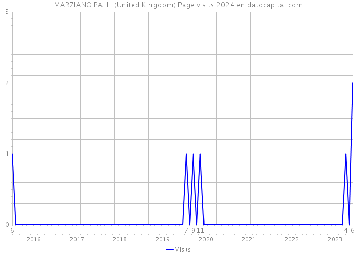 MARZIANO PALLI (United Kingdom) Page visits 2024 