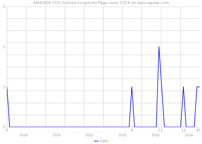 AMANDA COX (United Kingdom) Page visits 2024 