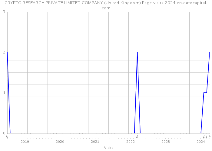 CRYPTO RESEARCH PRIVATE LIMITED COMPANY (United Kingdom) Page visits 2024 