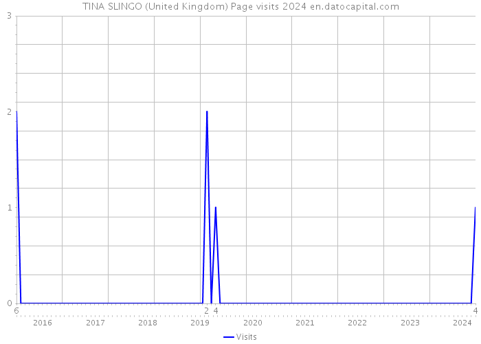 TINA SLINGO (United Kingdom) Page visits 2024 