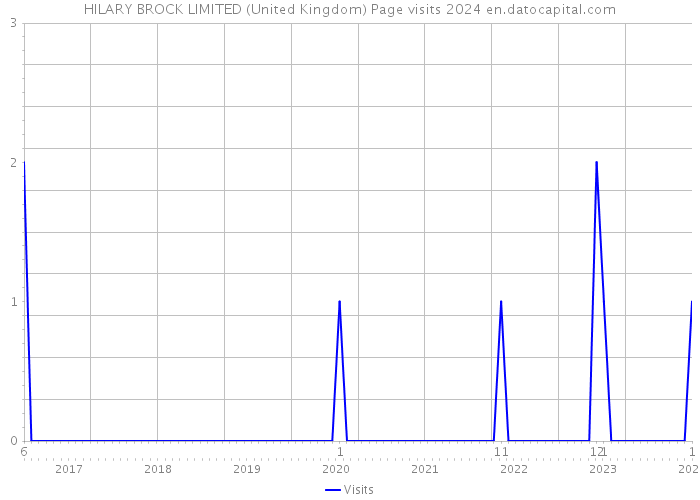 HILARY BROCK LIMITED (United Kingdom) Page visits 2024 