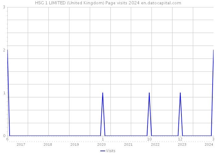HSG 1 LIMITED (United Kingdom) Page visits 2024 