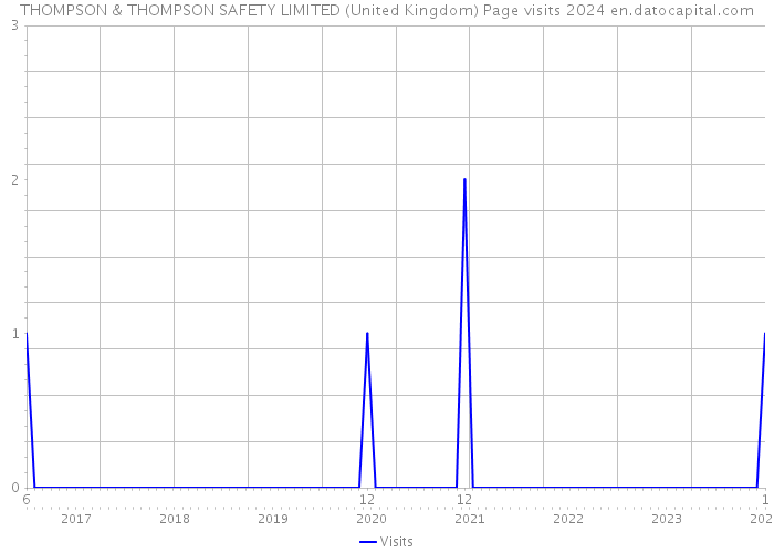 THOMPSON & THOMPSON SAFETY LIMITED (United Kingdom) Page visits 2024 
