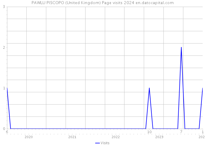 PAWLU PISCOPO (United Kingdom) Page visits 2024 