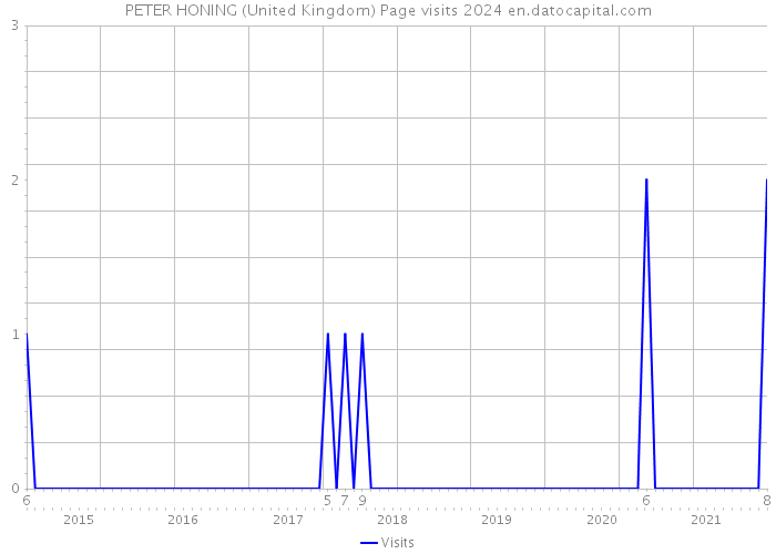 PETER HONING (United Kingdom) Page visits 2024 