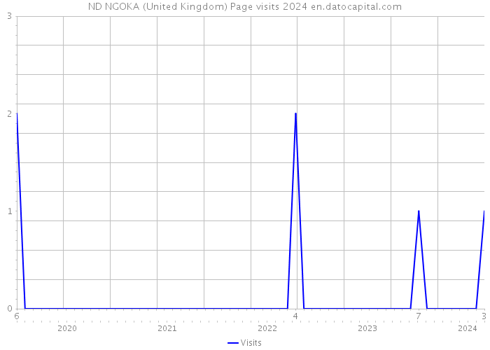 ND NGOKA (United Kingdom) Page visits 2024 