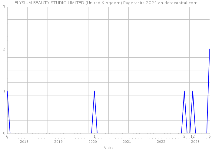 ELYSIUM BEAUTY STUDIO LIMITED (United Kingdom) Page visits 2024 
