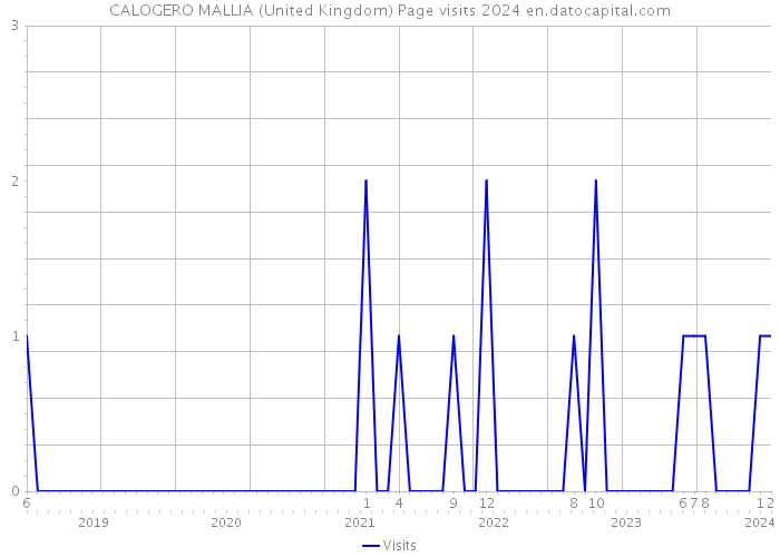 CALOGERO MALLIA (United Kingdom) Page visits 2024 