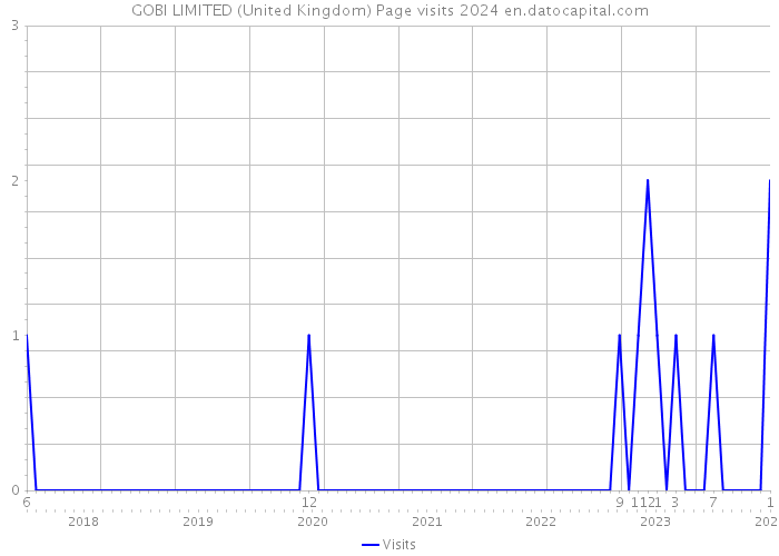 GOBI LIMITED (United Kingdom) Page visits 2024 
