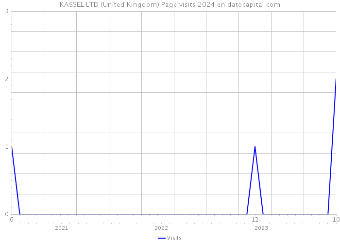 KASSEL LTD (United Kingdom) Page visits 2024 