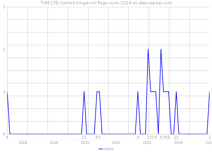 TUM LTD (United Kingdom) Page visits 2024 