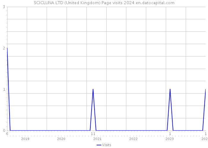 SCICLUNA LTD (United Kingdom) Page visits 2024 