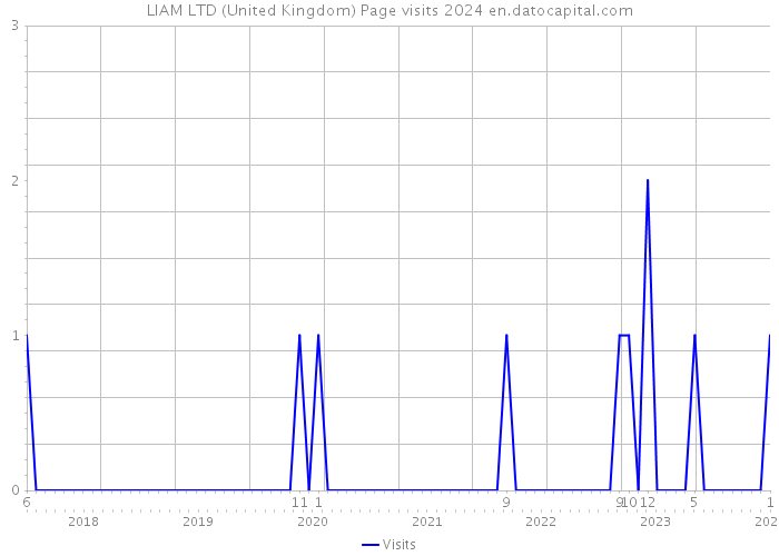 LIAM LTD (United Kingdom) Page visits 2024 