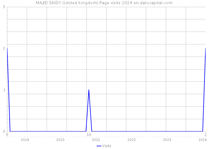 MAJID SAIDY (United Kingdom) Page visits 2024 