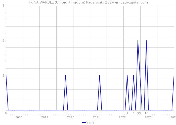 TRINA WARDLE (United Kingdom) Page visits 2024 