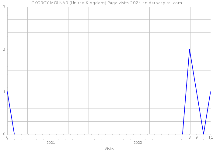 GYORGY MOLNAR (United Kingdom) Page visits 2024 