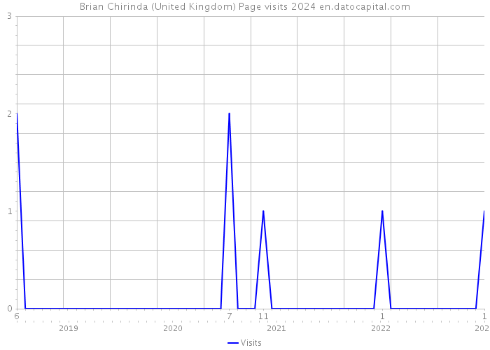 Brian Chirinda (United Kingdom) Page visits 2024 