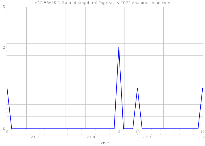 ANNE WILKIN (United Kingdom) Page visits 2024 