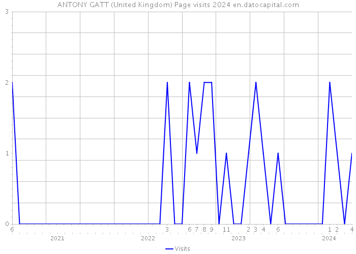 ANTONY GATT (United Kingdom) Page visits 2024 