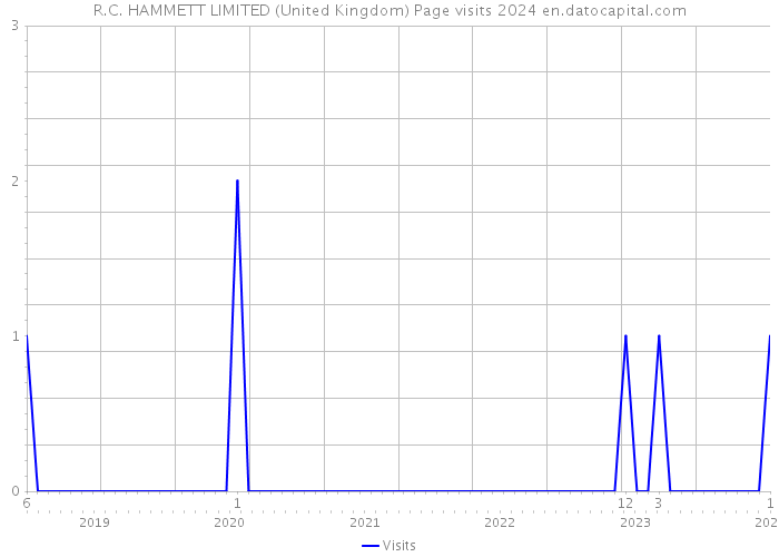 R.C. HAMMETT LIMITED (United Kingdom) Page visits 2024 