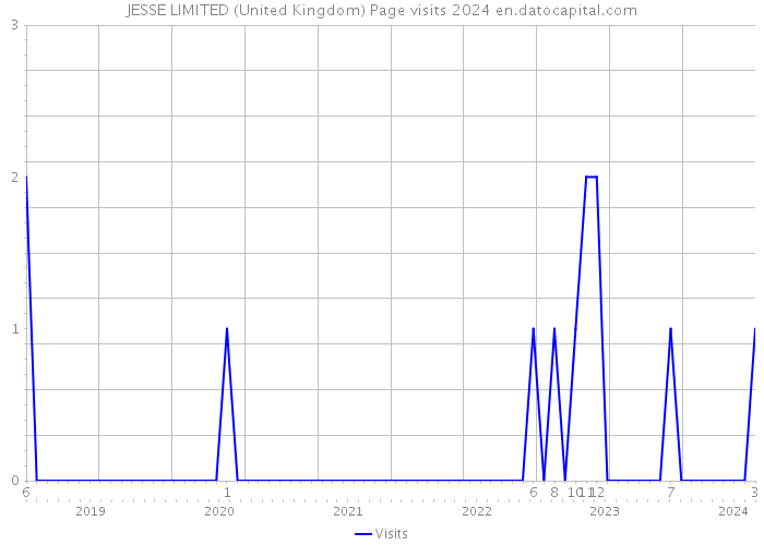 JESSE LIMITED (United Kingdom) Page visits 2024 