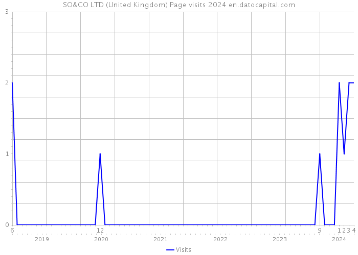 SO&CO LTD (United Kingdom) Page visits 2024 