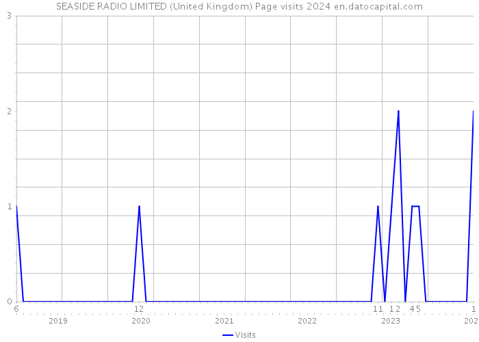 SEASIDE RADIO LIMITED (United Kingdom) Page visits 2024 
