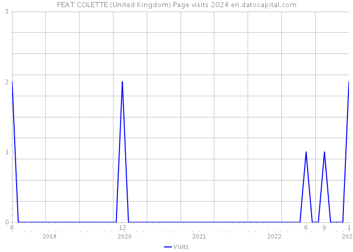 PEAT COLETTE (United Kingdom) Page visits 2024 