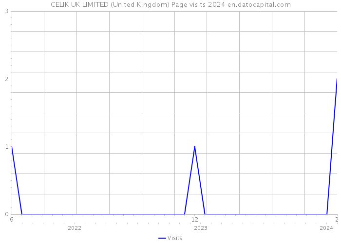CELIK UK LIMITED (United Kingdom) Page visits 2024 