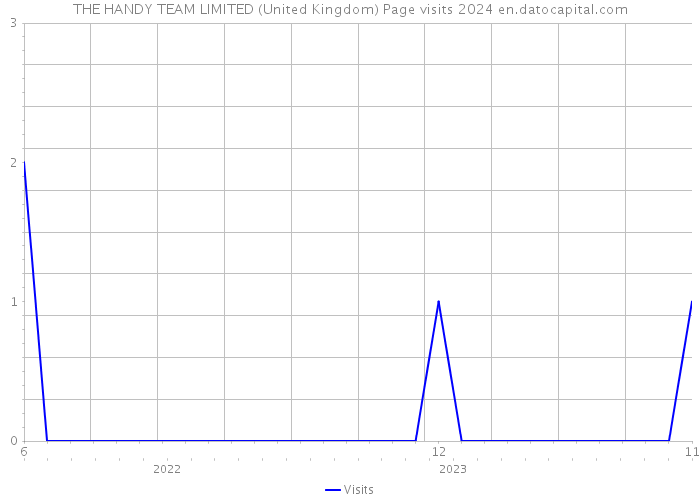 THE HANDY TEAM LIMITED (United Kingdom) Page visits 2024 
