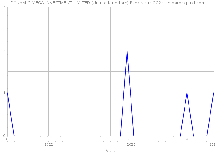 DYNAMIC MEGA INVESTMENT LIMITED (United Kingdom) Page visits 2024 