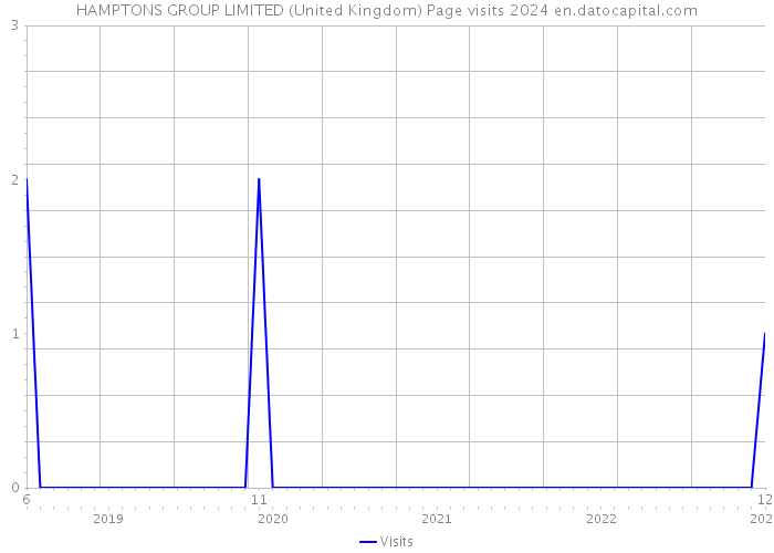 HAMPTONS GROUP LIMITED (United Kingdom) Page visits 2024 