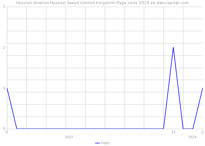 Hussien Ibrahim Hussien Saeed (United Kingdom) Page visits 2024 