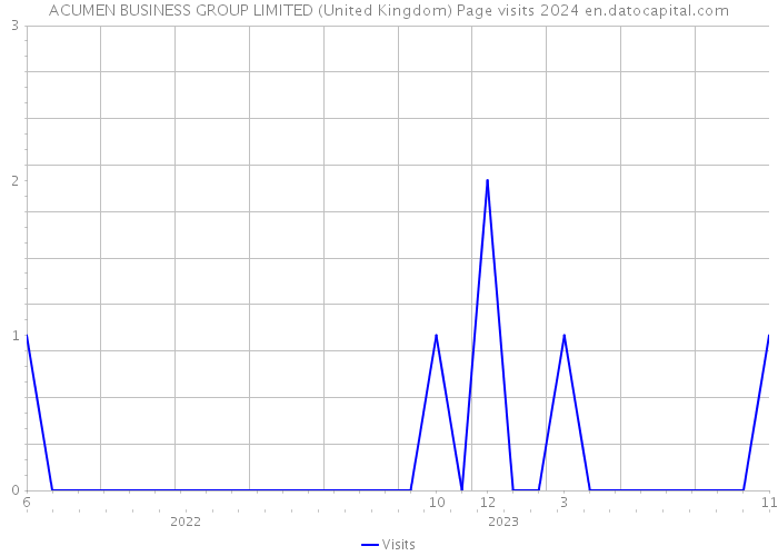 ACUMEN BUSINESS GROUP LIMITED (United Kingdom) Page visits 2024 