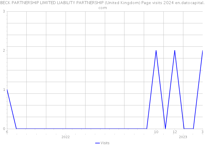 BECK PARTNERSHIP LIMITED LIABILITY PARTNERSHIP (United Kingdom) Page visits 2024 