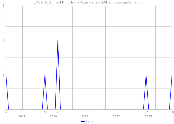 EVC LTD (United Kingdom) Page visits 2024 