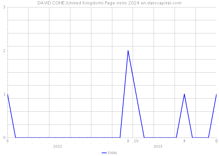 DAVID CONE (United Kingdom) Page visits 2024 