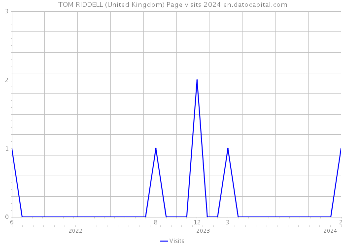TOM RIDDELL (United Kingdom) Page visits 2024 