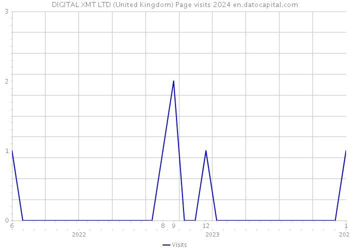 DIGITAL XMT LTD (United Kingdom) Page visits 2024 