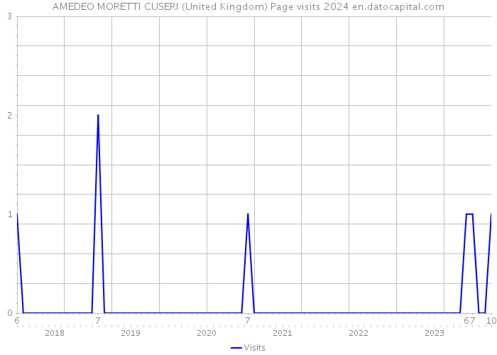 AMEDEO MORETTI CUSERI (United Kingdom) Page visits 2024 