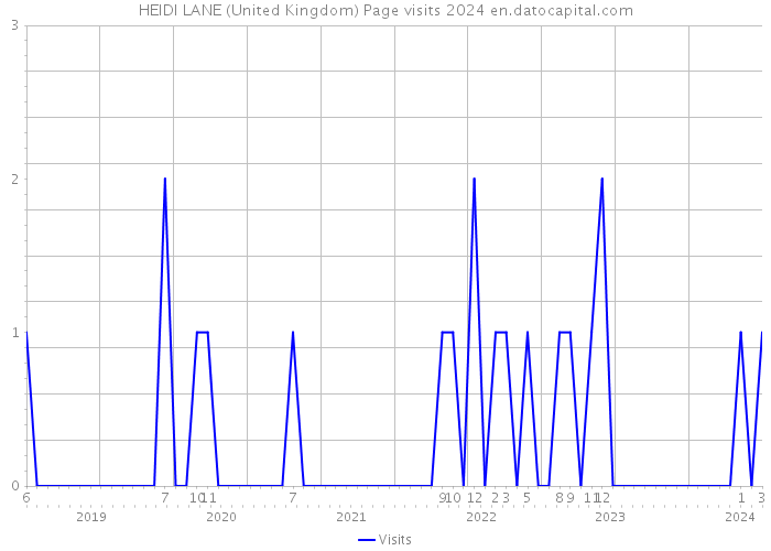HEIDI LANE (United Kingdom) Page visits 2024 