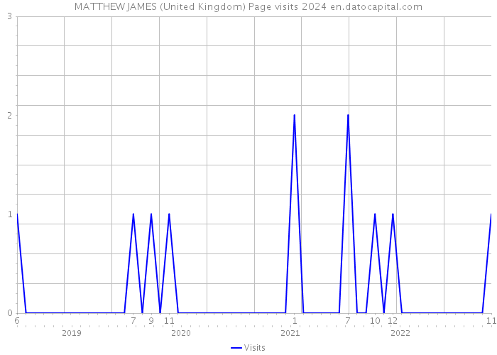 MATTHEW JAMES (United Kingdom) Page visits 2024 