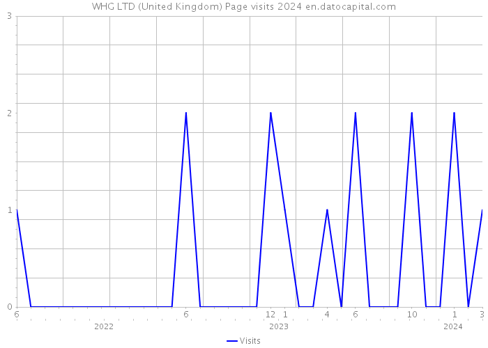 WHG LTD (United Kingdom) Page visits 2024 