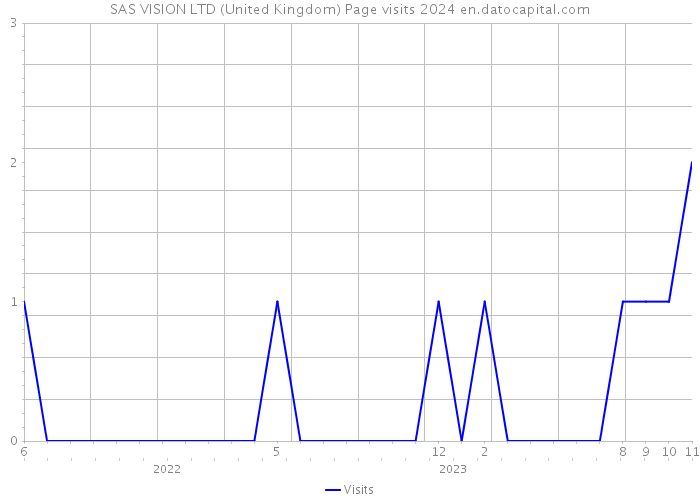 SAS VISION LTD (United Kingdom) Page visits 2024 