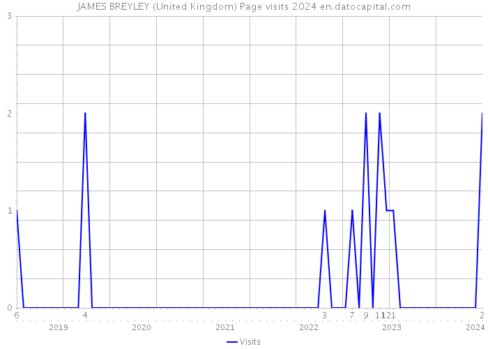 JAMES BREYLEY (United Kingdom) Page visits 2024 